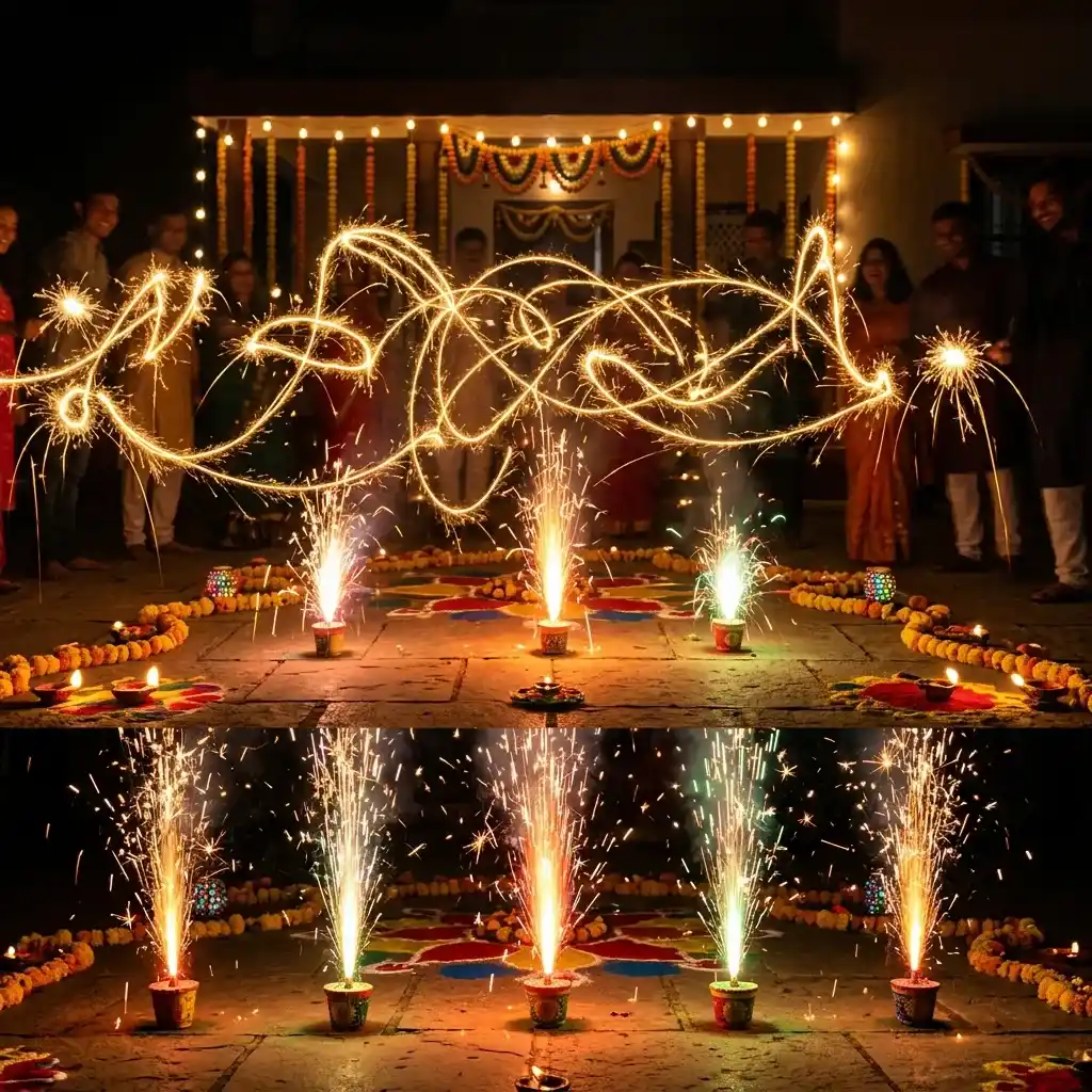 Sparklers vs Flower Pots — Which Is Better for Your Diwali Display? — Comparison guide